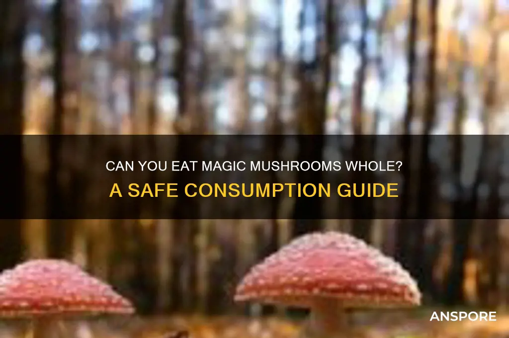 can you eat magic mushrooms whole