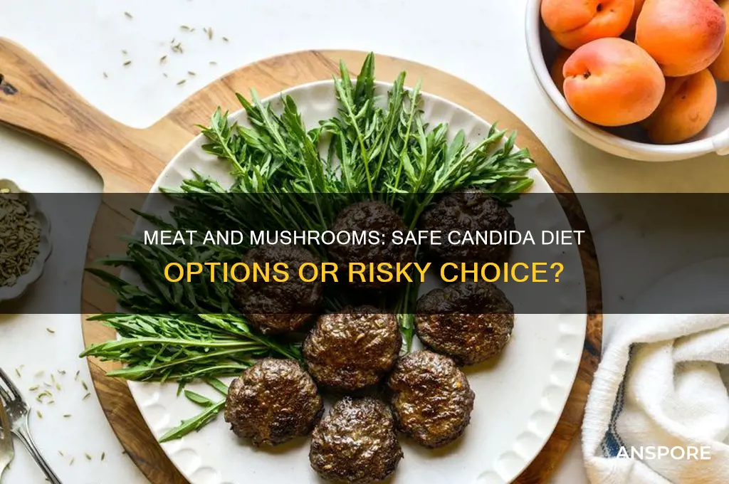 can you eat meat sauteed with mushrooms when fighting candidia