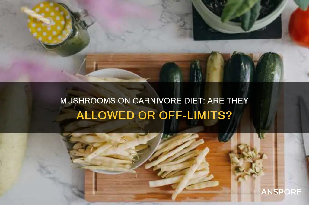 can you eat mushroom on carnivore diet