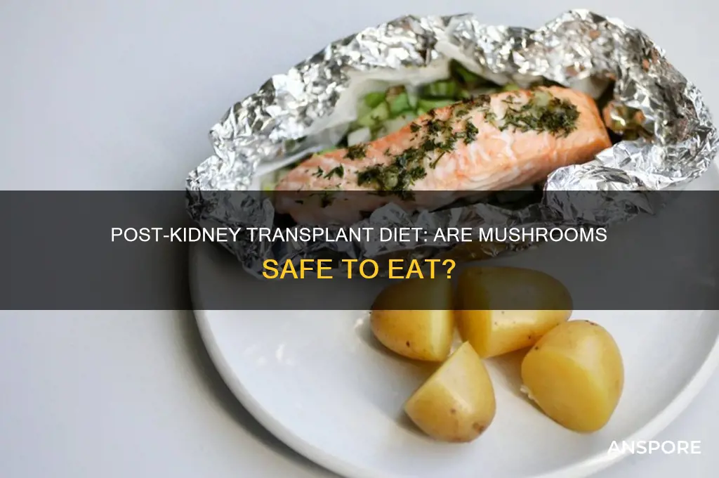 can you eat mushrooms after kidney transplant