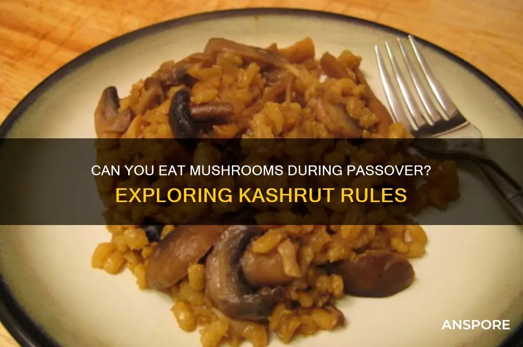 can you eat mushrooms during passover