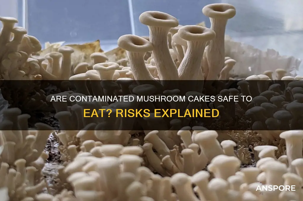can you eat mushrooms from contaminates cakes