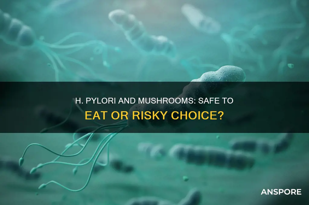 can you eat mushrooms if you have h-pylori