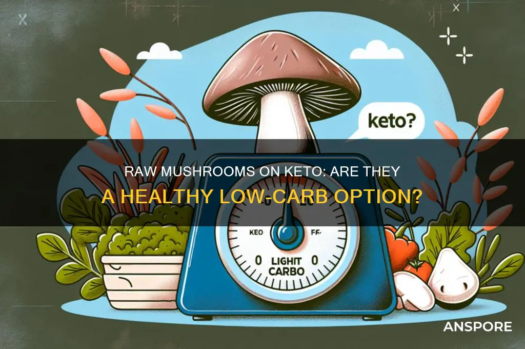can you eat raw mushrooms on keto