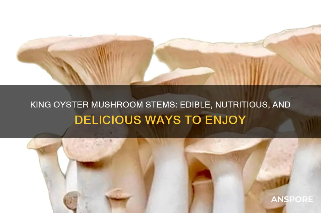 can you eat the stems of king oyster mushrooms