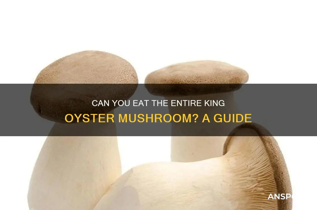can you eat the whole king oyster mushroom