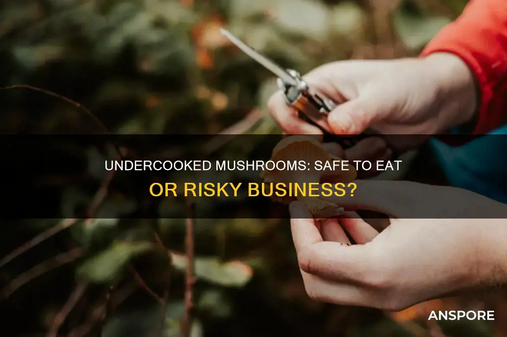 can you eat undercooked mushrooms