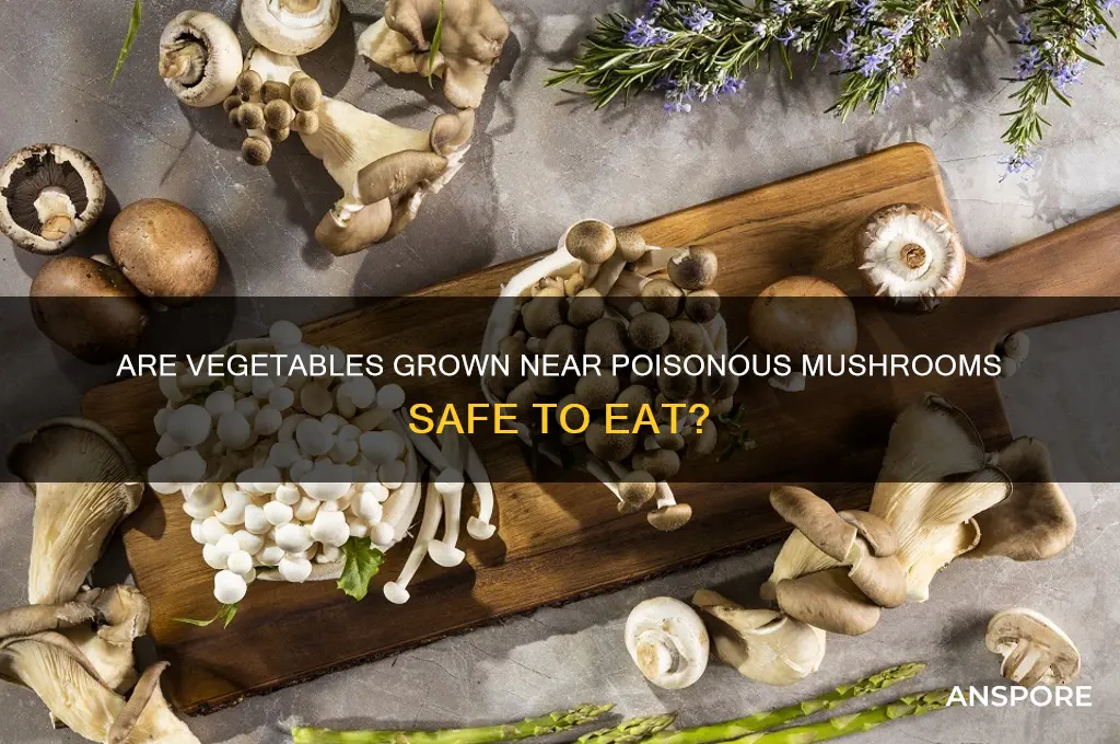 can you eat vegetables grown near poison mushrooms