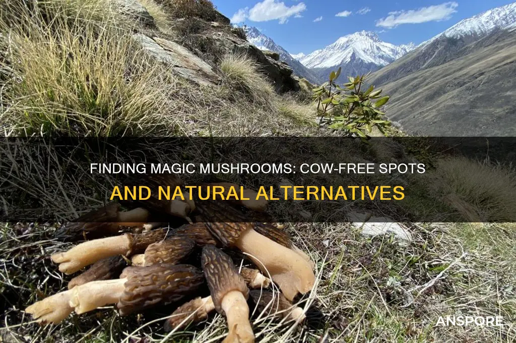 can you find magic mushrooms without cow shit