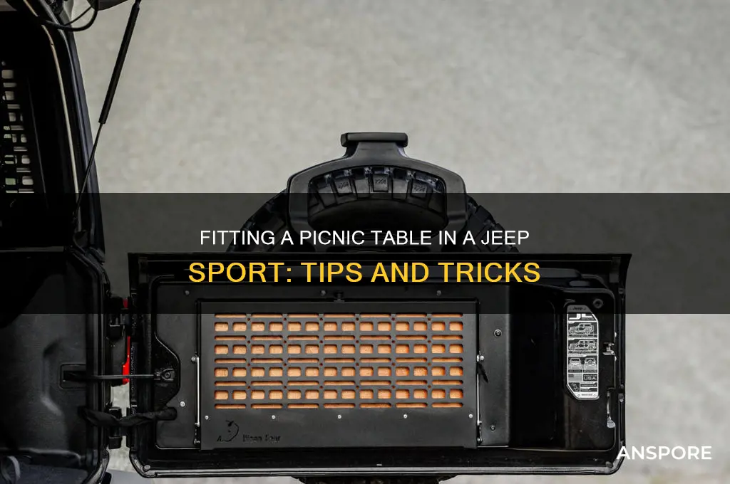 can you fit picnic table in jeep spor
