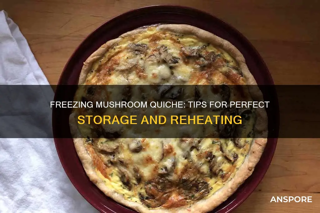 can you freeze a mushroom quiche