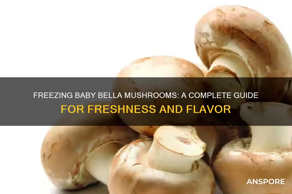 can you freeze baby bella mushrooms
