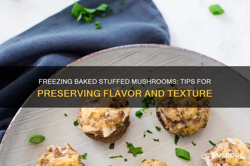 can you freeze baked stuffed mushrooms