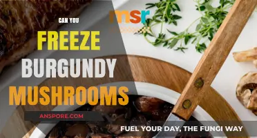 Freezing Burgundy Mushrooms: A Guide to Preserving Their Flavor and Texture