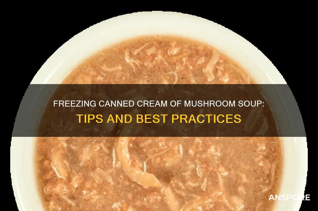 can you freeze canned cream of mushroom soup