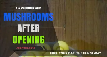 Freezing Canned Mushrooms: A Guide to Post-Opening Preservation