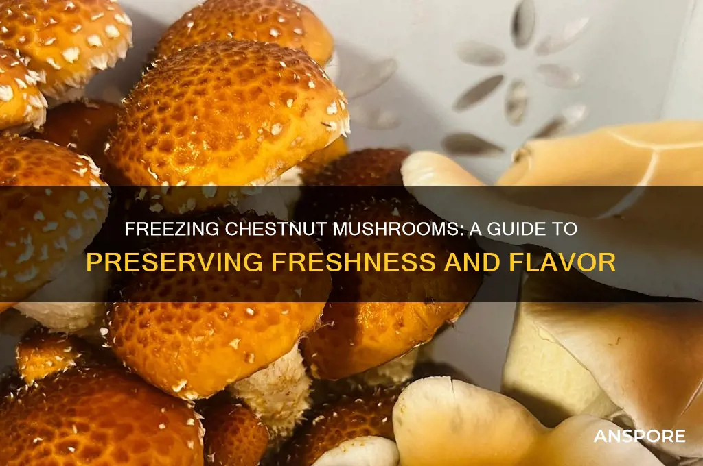 can you freeze chestnut mushrooms