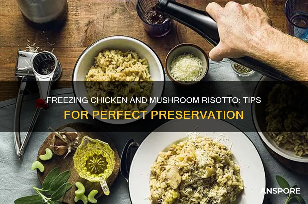 can you freeze chicken and mushroom risotto
