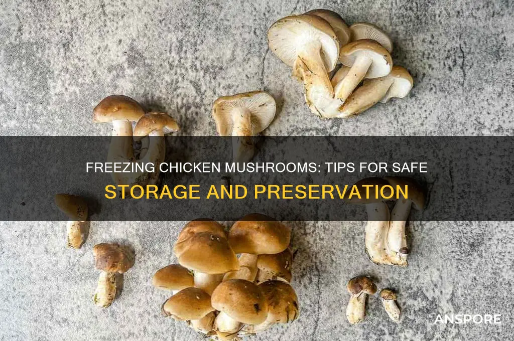 can you freeze chicken mushrooms