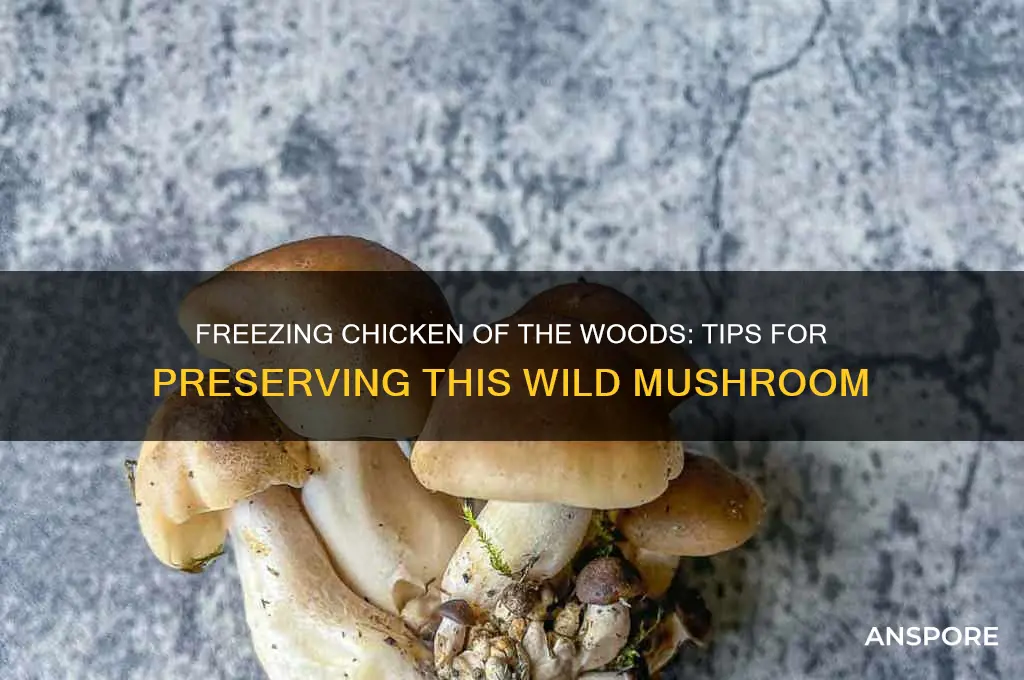 can you freeze chicken of the woods mushroom