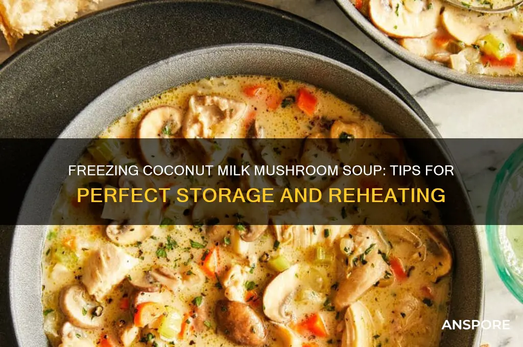 can you freeze coconut milk based mushroom soup