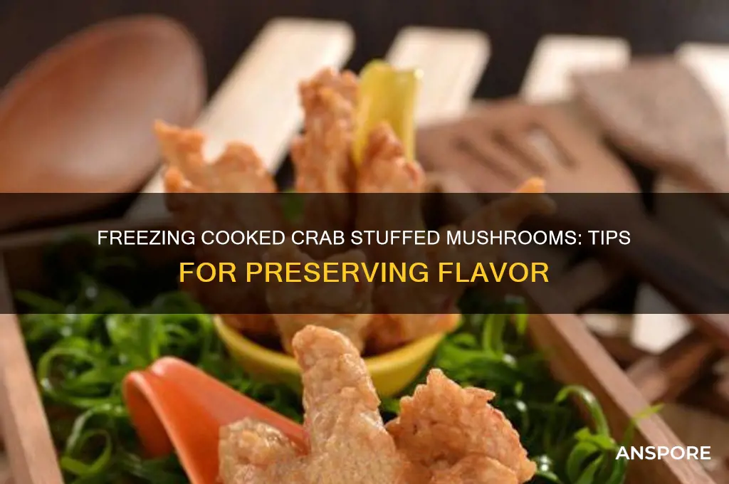 can you freeze cooked crab stuffed mushrooms