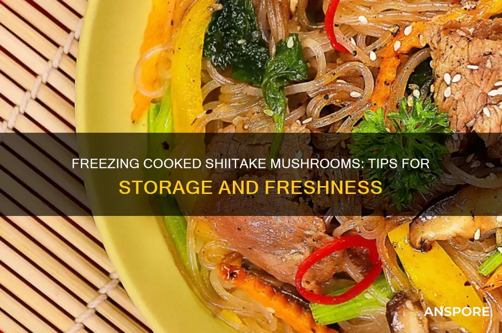 can you freeze cooked shiitake mushrooms