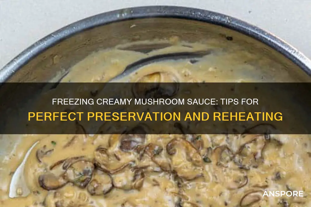 can you freeze creamy mushroom sauce