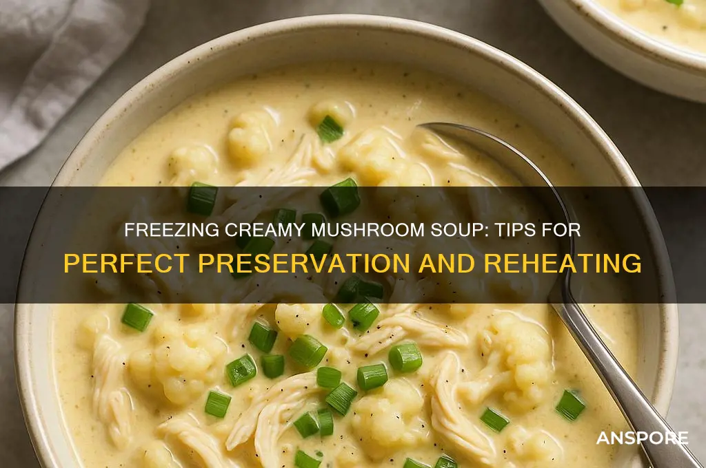 can you freeze creamy mushroom soup