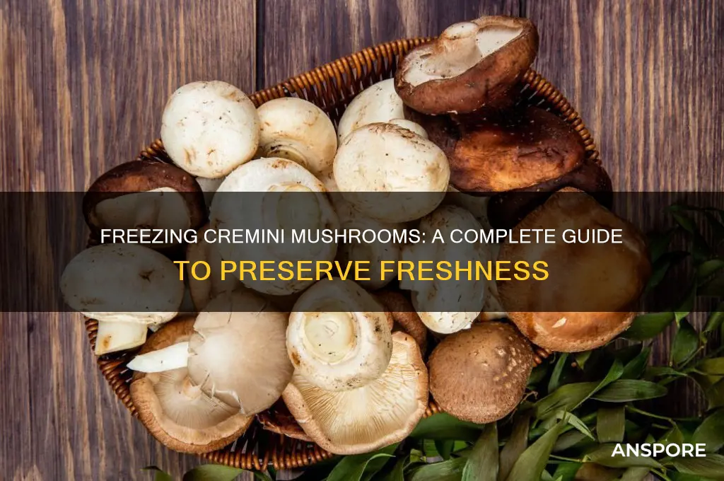 can you freeze cremini mushrooms