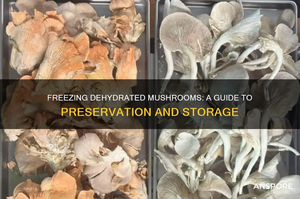 can you freeze dehydrated mushrooms