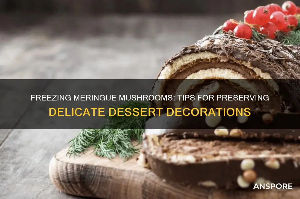 can you freeze meringue mushrooms