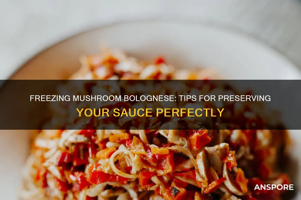 can you freeze mushroom bolognese sauce