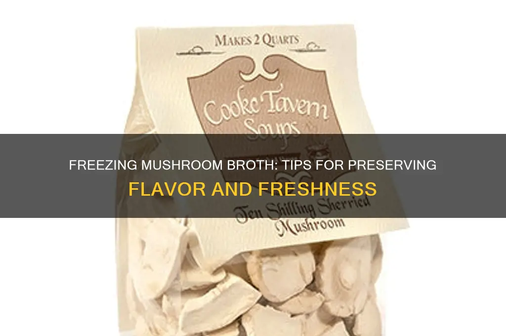 can you freeze mushroom broth