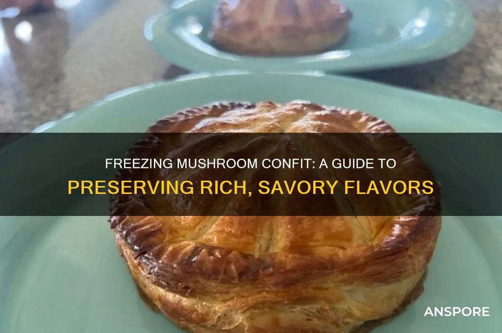can you freeze mushroom confit