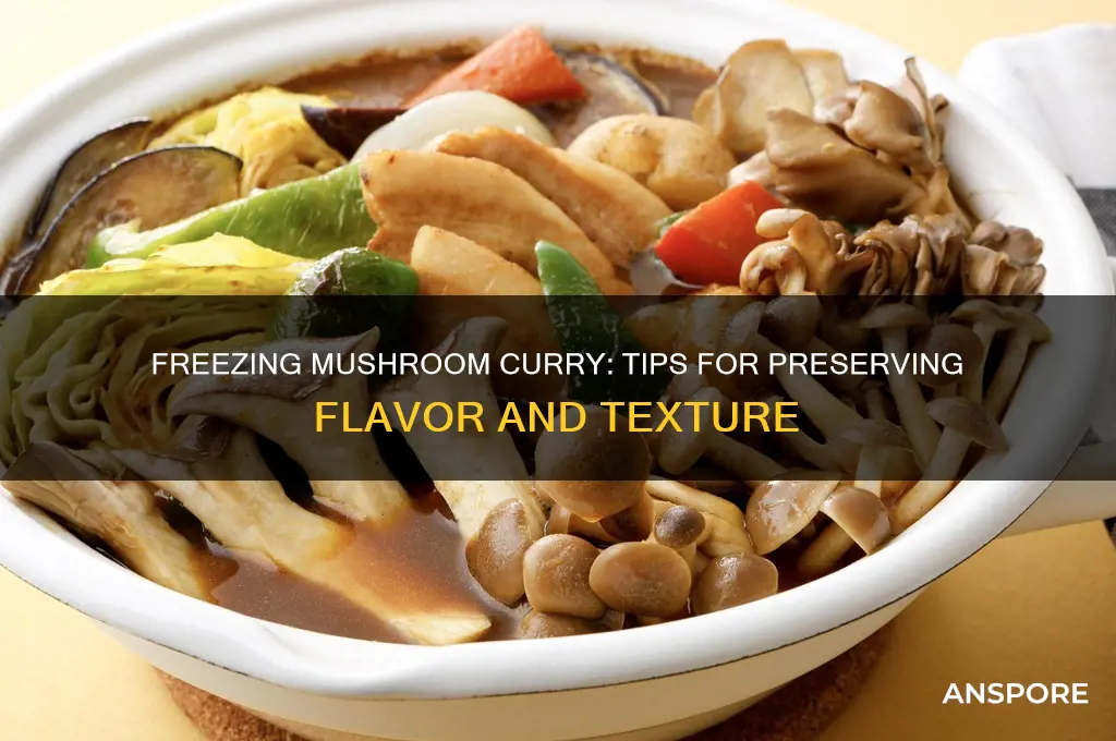 can you freeze mushroom curry