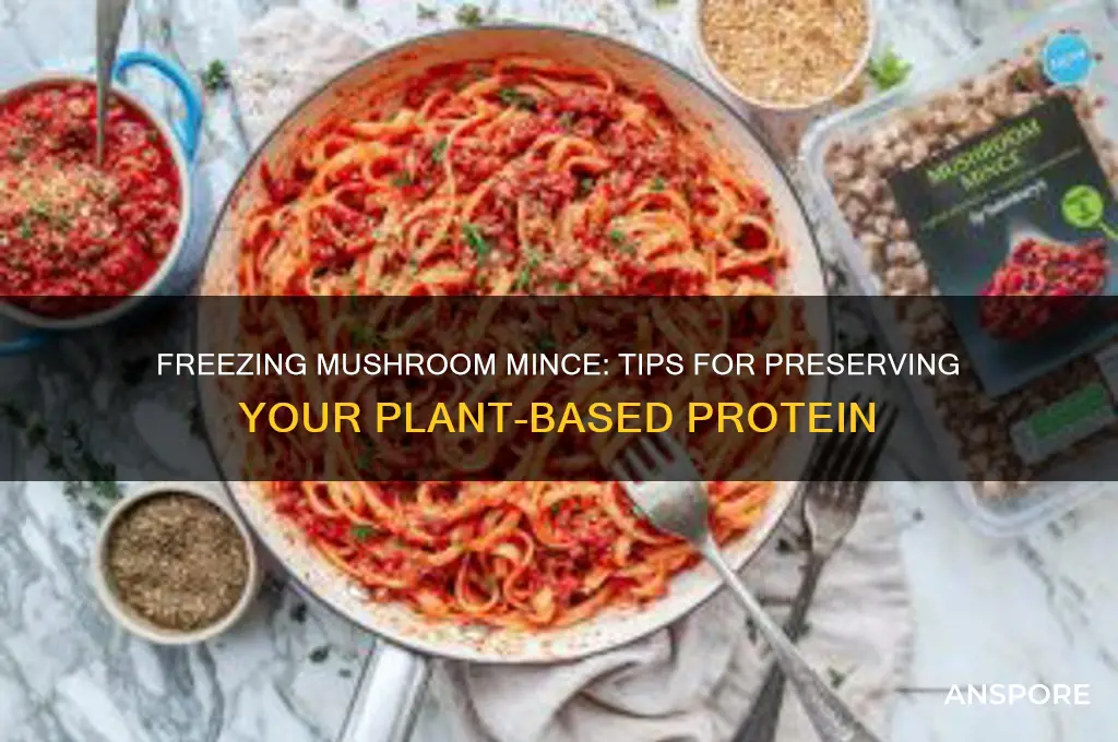 can you freeze mushroom mince