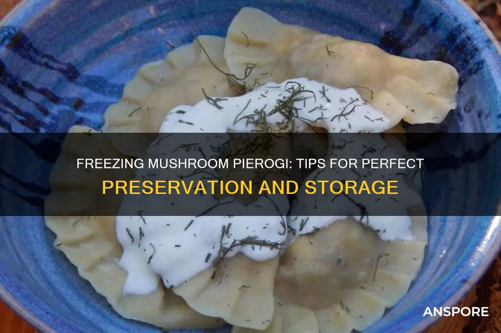 can you freeze mushroom pierogi
