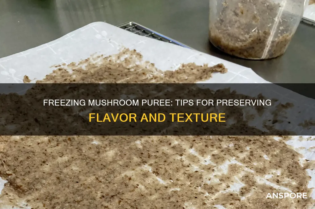 can you freeze mushroom puree
