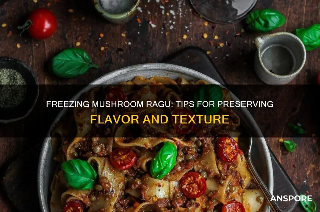 can you freeze mushroom ragu