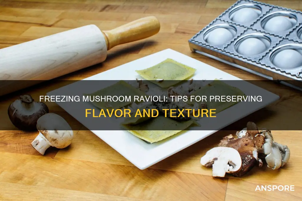 can you freeze mushroom ravioli