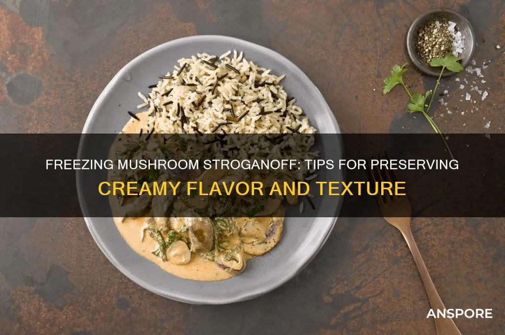 can you freeze mushroom stroganoff