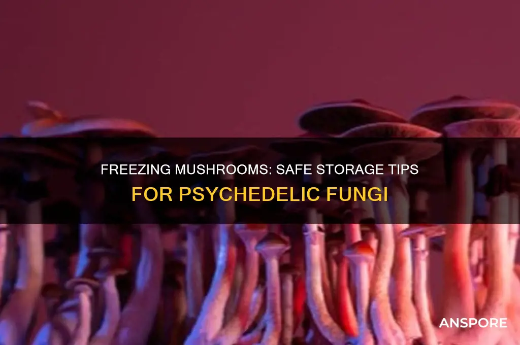 can you freeze mushrooms drugs