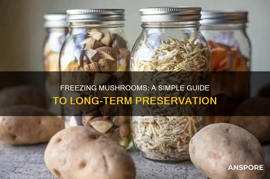 can you freeze mushrooms to preserve them