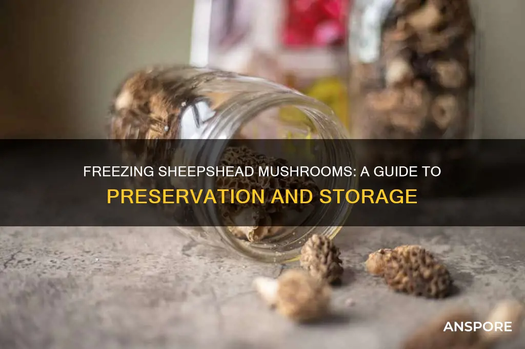 can you freeze sheepshead mushrooms