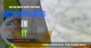 Freezing Sloppy Joes with Mushrooms: Tips for Perfect Storage