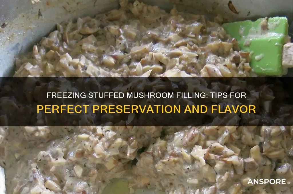 can you freeze stuffed mushroom filling