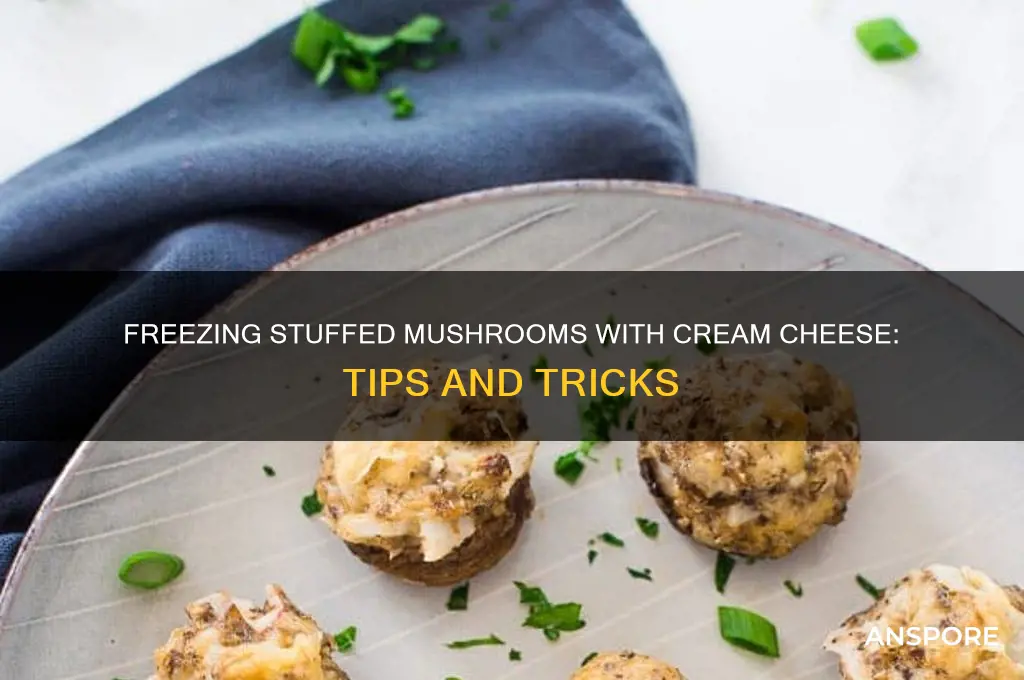 can you freeze stuffed mushrooms with cream cheese