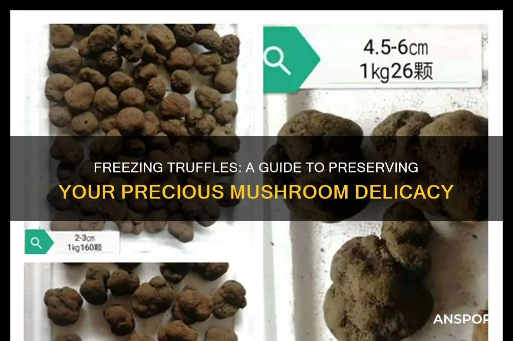can you freeze truffles mushroom