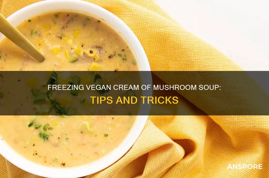 can you freeze vegan cream of mushroom soup